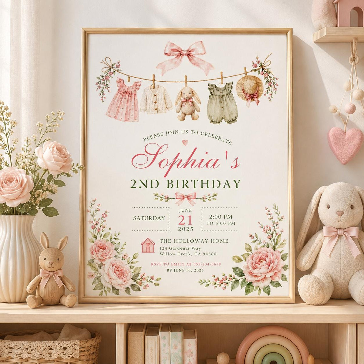 Editable Ciao Italian Baby Shower Invitation Canva Template, Red Girls Kids Cute Fun DIY Chic Teen Party Invite, Printable Digital Download.