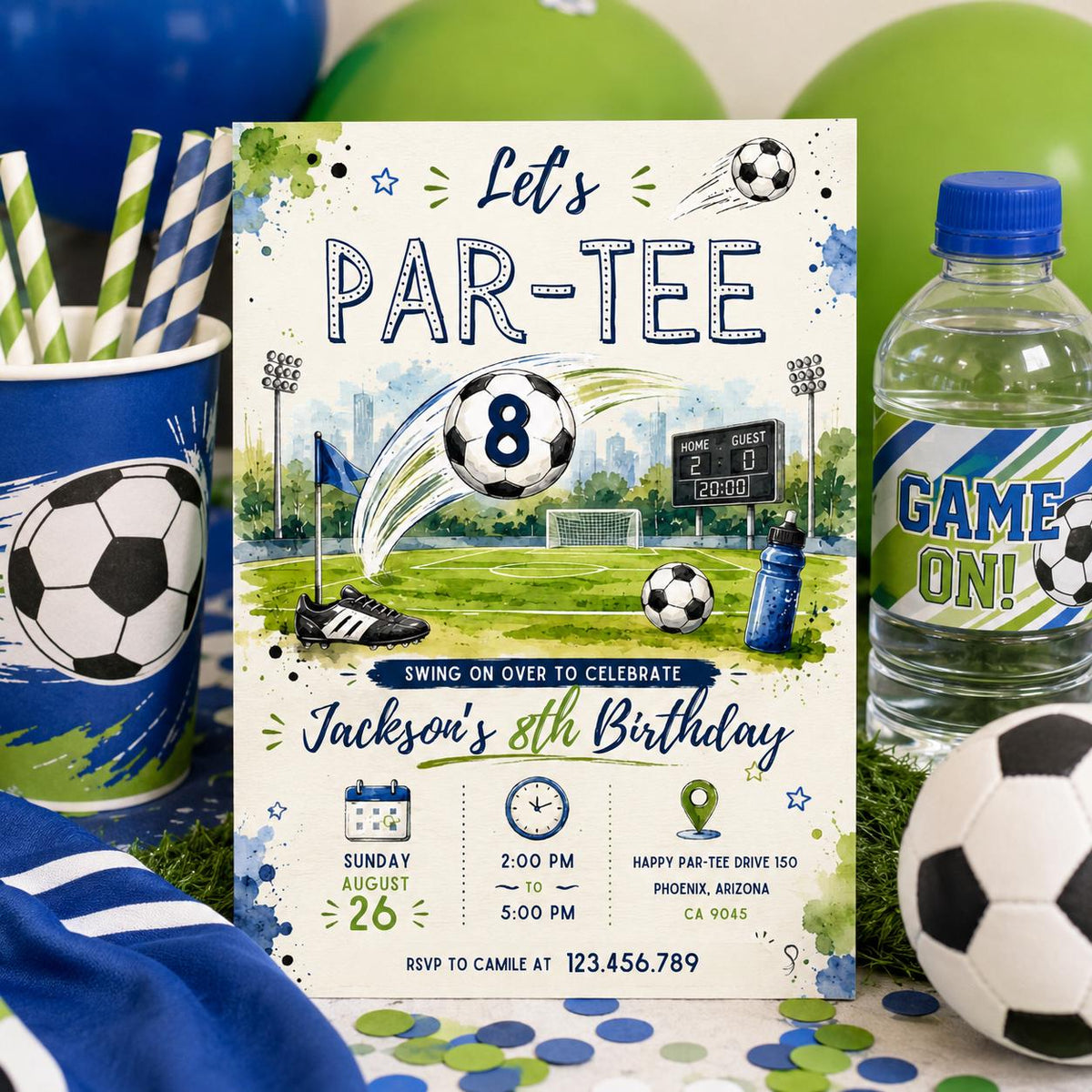 Editable Golf Birthday Invitation Canva Template, Boys Adult Golf Cute Modern Fun Themed DIY Sweet Party Invite, Printable Digital Download.