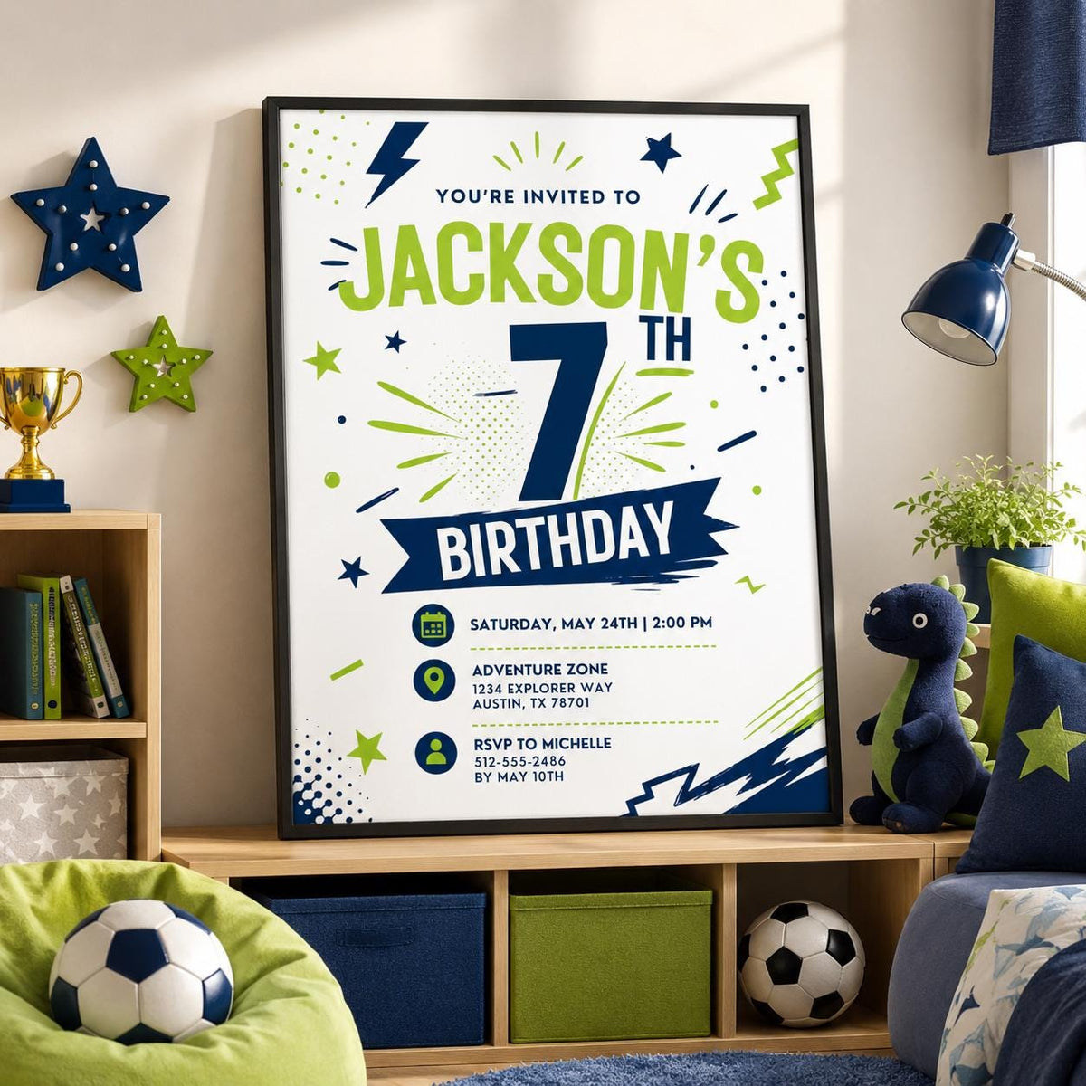 Editable Superhero Birthday Invitation Canva Template, Boys Hero Cute Fun DIY Sweet Chic Kids Teen Party Invite, Printable Digital Download.