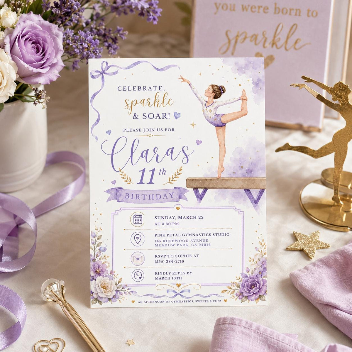 Editable Sweet Treats Birthday Invitation Canva Template, Girls Kids Sweet Cute Fun DIY Chic Tween Party Invite, Printable Digital Download.
