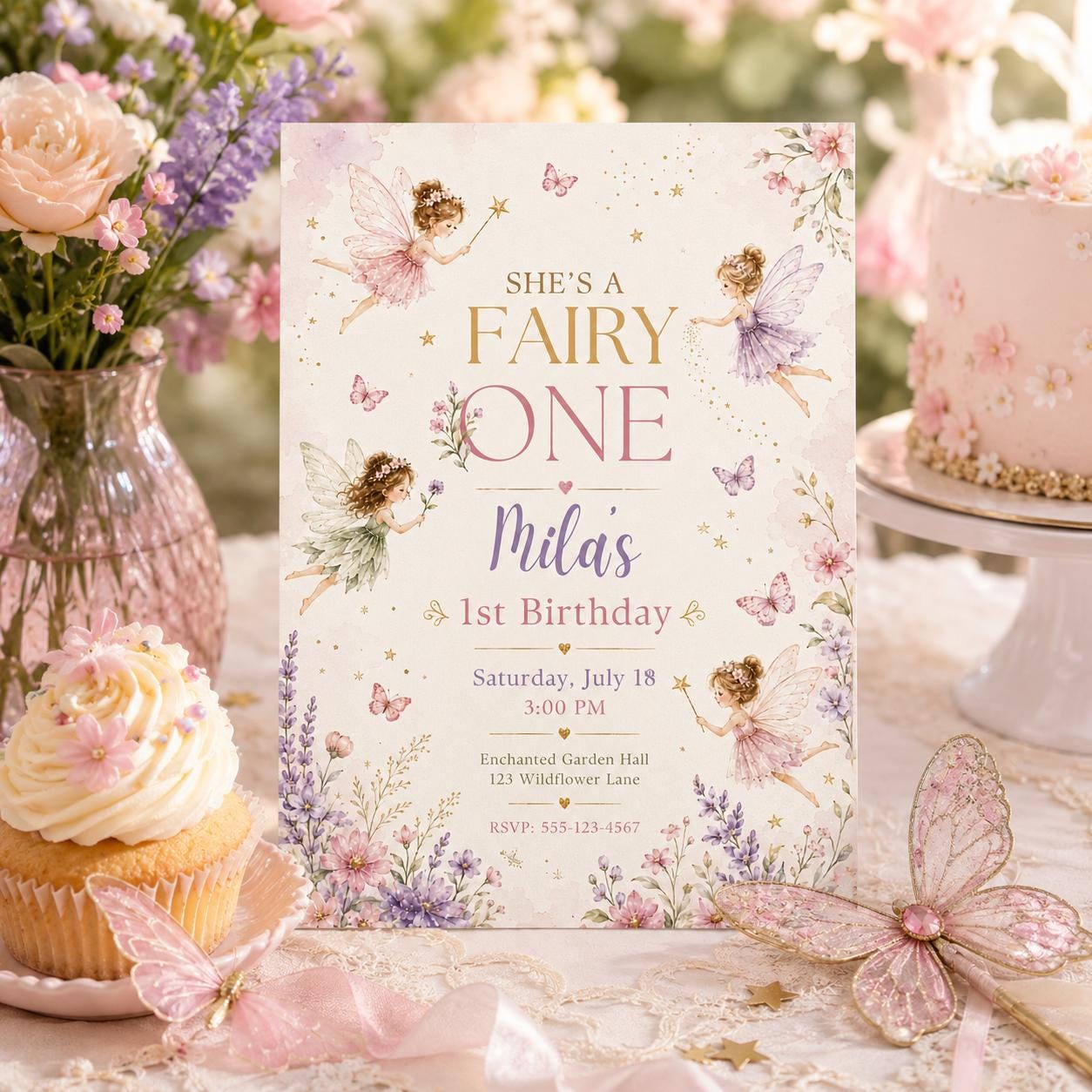 Editable Tea Birthday Invitation Canva Template, Girls Kids Tea Cute Fun DIY Sweet Chic Teen Tween Party Invite, Printable Digital Download.