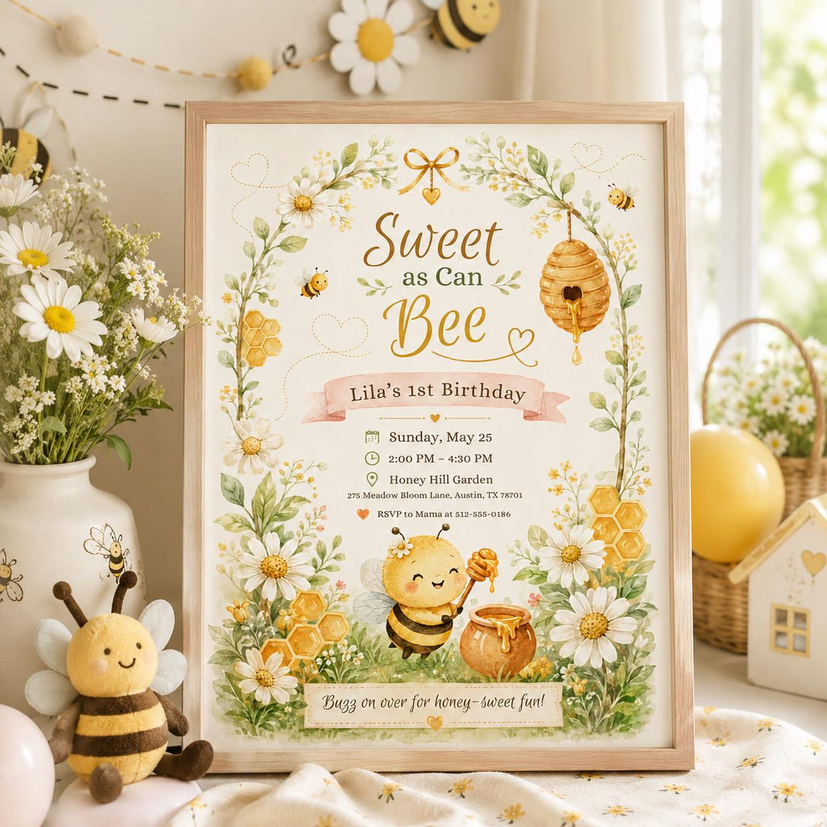 Editable Sweet Treats Birthday Invitation Canva Template, Kids Sweet Cute Modern Fun DIY Chic Teen Party Invite, Printable Digital Download.