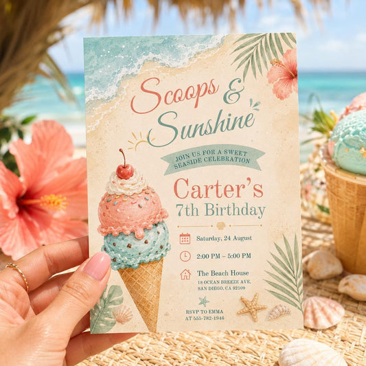 Editable Pool Birthday Invitation Canva Template, Cream Pool Cute Modern Fun Themed DIY Sweet Chic Party Invite, Printable Digital Download.