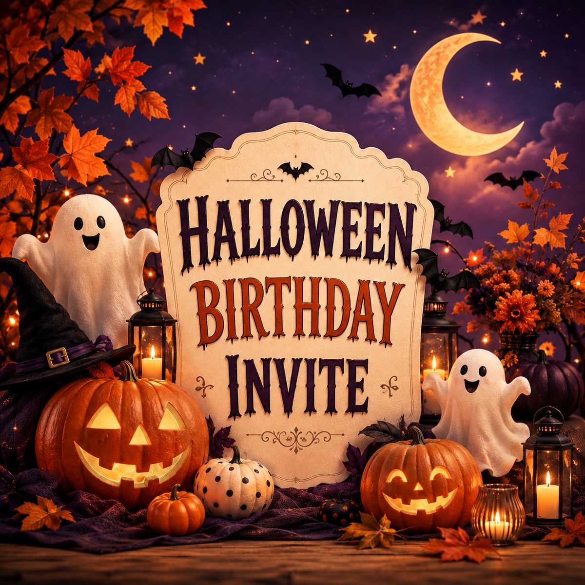 Halloween Birthday Invite collection cover image