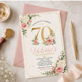 Editable Floral Birthday Invitation Canva Template, Kids Adult Floral Cute Fun DIY Sweet Chic Teen Party Invite, Printable Digital Download.