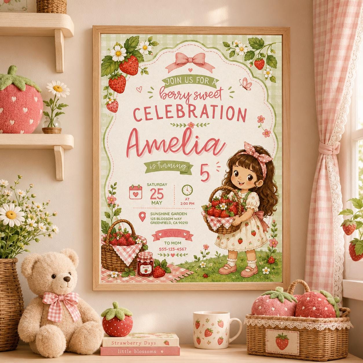 Editable Sweet Treats Birthday Invitation Canva Template, Girls Kids Sweet Cute Fun DIY Chic Tween Party Invite, Printable Digital Download.