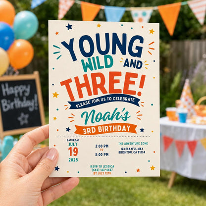 Editable Floral Birthday Invitation Canva Template, Yellow Retro Boho Chic Cute Fun DIY Sweet Kids Party Invite, Printable Digital Download.