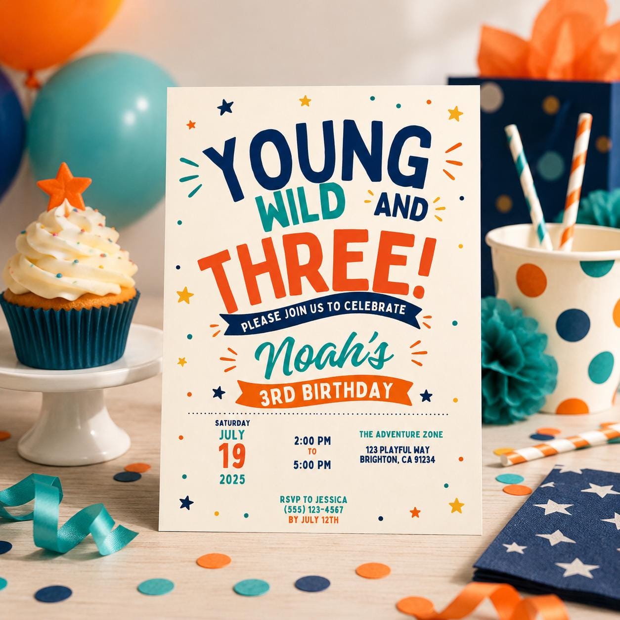 Editable Floral Birthday Invitation Canva Template, Yellow Retro Boho Chic Cute Fun DIY Sweet Kids Party Invite, Printable Digital Download.