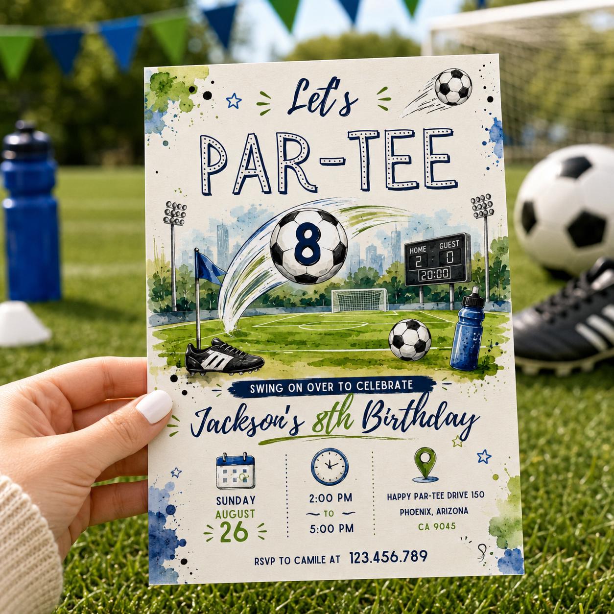 Editable Golf Birthday Invitation Canva Template, Boys Adult Golf Cute Modern Fun Themed DIY Sweet Party Invite, Printable Digital Download.