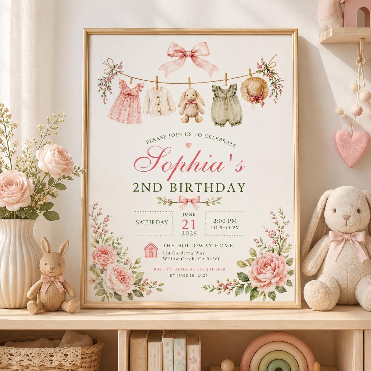 Editable Ciao Italian Baby Shower Invitation Canva Template, Red Girls Kids Cute Fun DIY Chic Teen Party Invite, Printable Digital Download.