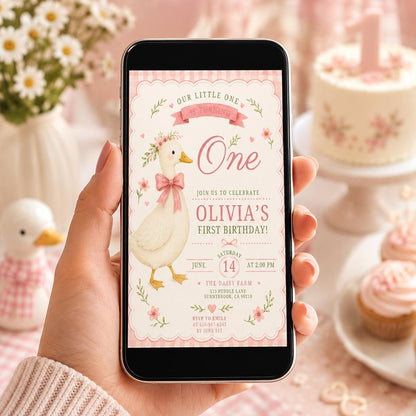 Editable Preppy Birthday Invitation Canva Template, Pink Cute Girls Kids Preppy Fun DIY Sweet Chic Party Invite, Printable Digital Download.