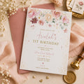 Editable Garden Birthday Invitation Canva Template, Floral Girls Kids Cute Fun DIY Sweet Chic Teen Party Invite, Printable Digital Download.