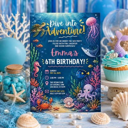 Editable Neon Glow Birthday Invitation Canva Template, Neon Cute Modern Fun Themed Custom DIY Chic Party Invite, Printable Digital Download.