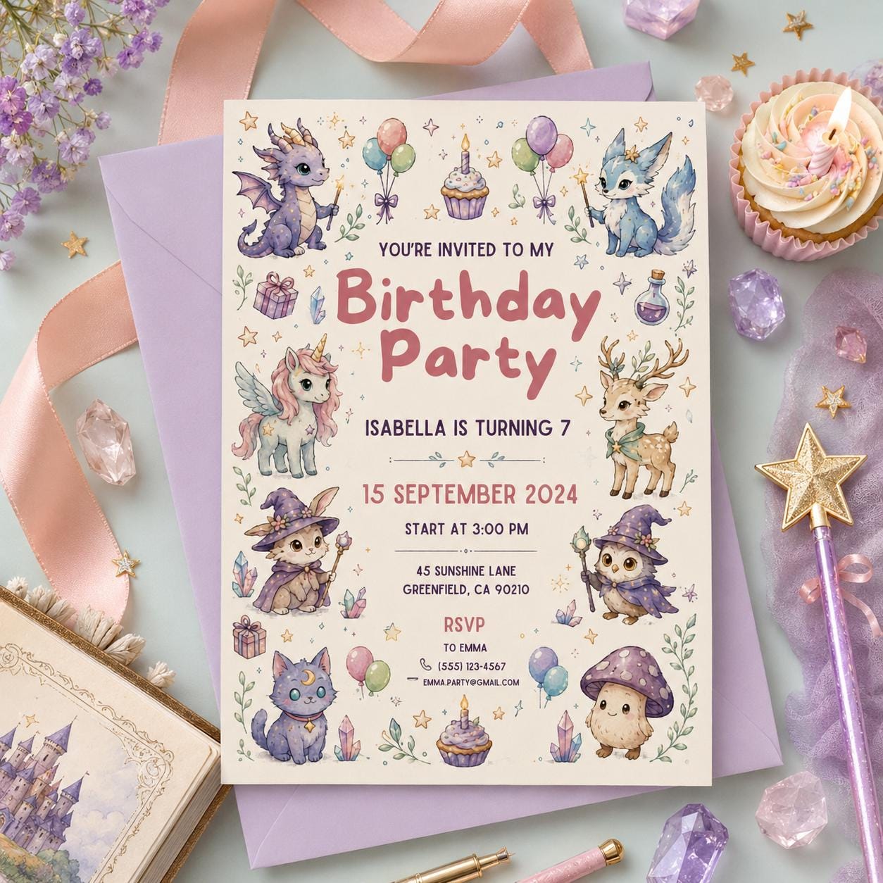 Editable Monster Birthday Invitation Canva Template, Kids Cute Fun DIY Sweet Chic Teen Tween Adult Party Invite, Printable Digital Download.