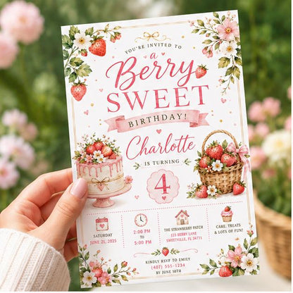 Editable Sweet Treats Birthday Invitation Canva Template, Girls Kids Sweet Cute Fun DIY Chic Tween Party Invite, Printable Digital Download.
