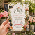 Editable Farmers Market Bridal Shower Invitation Canva Template, Adult Cute Fun DIY Chic Kids Teen Party Invite, Printable Digital Download.