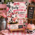 Editable Cowgirl Birthday Invitation Canva Template, Kids Cute Fun DIY Sweet Chic Teen Tween Adult Party Invite, Printable Digital Download.