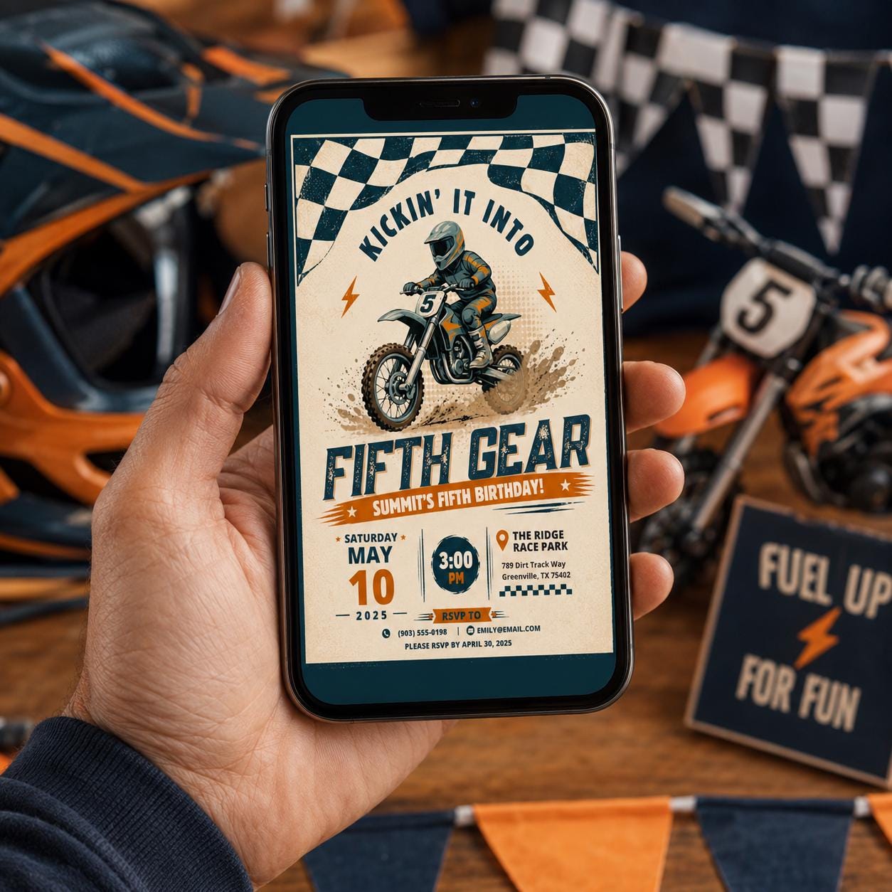 Editable Race Car Birthday Invitation Canva Template, Boho Boys Kids Racing Cute Fun DIY Chic Teen Party Invite, Printable Digital Download.