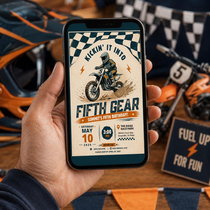 Editable Race Car Birthday Invitation Canva Template, Boho Boys Kids Racing Cute Fun DIY Chic Teen Party Invite, Printable Digital Download.