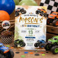 Editable Monster Birthday Invitation Canva Template, Kids Cute Fun DIY Sweet Chic Teen Tween Adult Party Invite, Printable Digital Download.