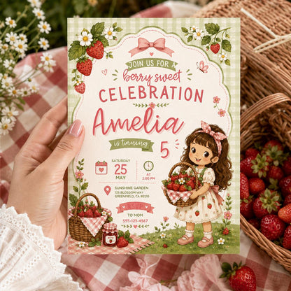 Editable Sweet Treats Birthday Invitation Canva Template, Girls Kids Sweet Cute Fun DIY Chic Tween Party Invite, Printable Digital Download.