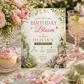 Editable Wildflower Baby Shower Invitation Canva Template, Kids Cute Fun DIY Sweet Chic Teen Tween Party Invite, Printable Digital Download.