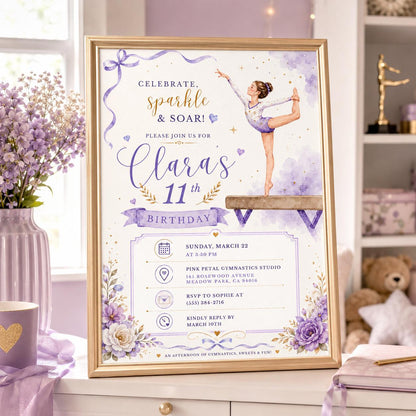 Editable Sweet Treats Birthday Invitation Canva Template, Girls Kids Sweet Cute Fun DIY Chic Tween Party Invite, Printable Digital Download.