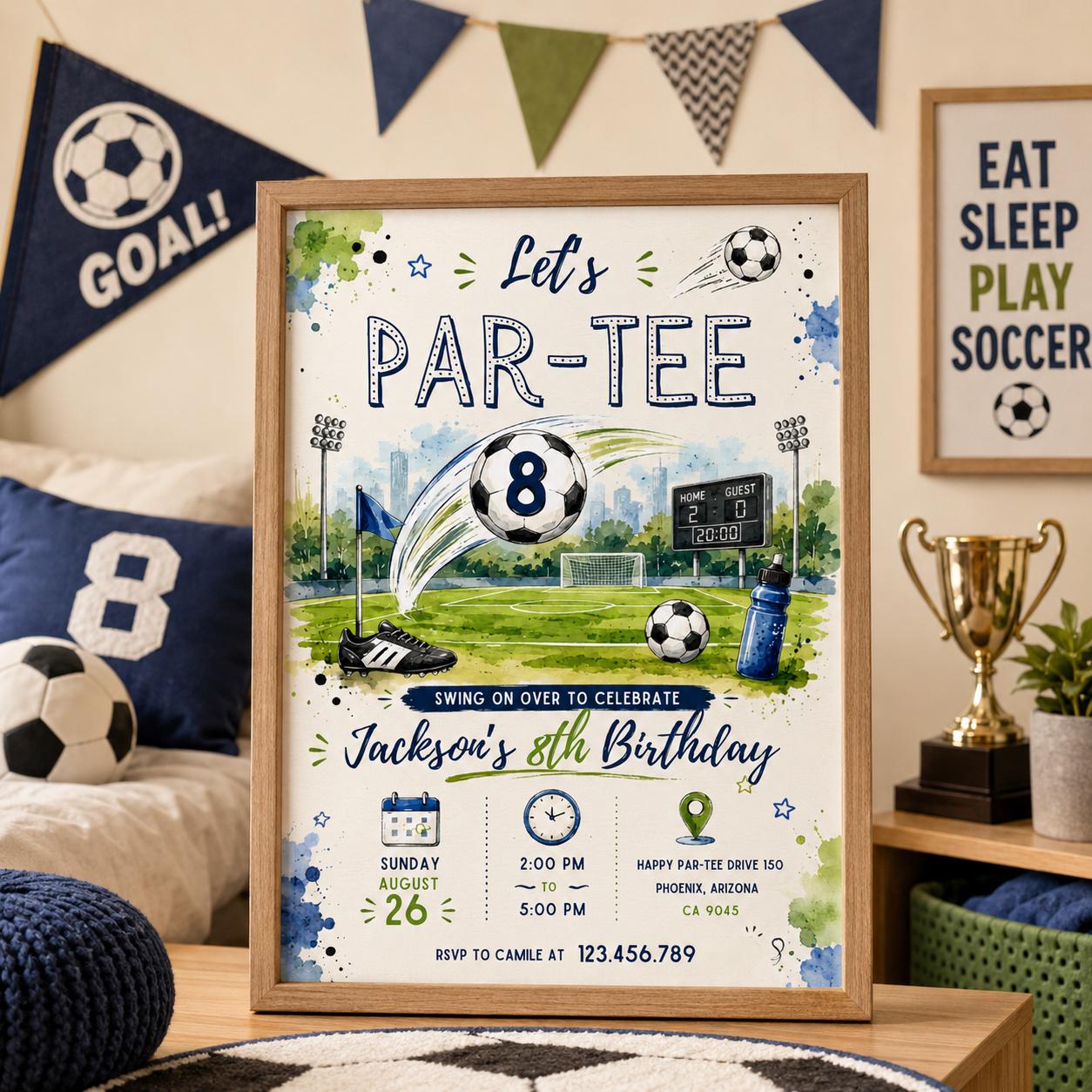 Editable Golf Birthday Invitation Canva Template, Boys Adult Golf Cute Modern Fun Themed DIY Sweet Party Invite, Printable Digital Download.