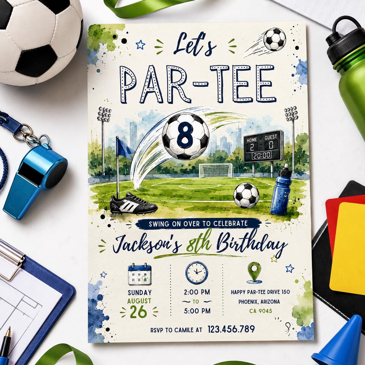 Editable Golf Birthday Invitation Canva Template, Boys Adult Golf Cute Modern Fun Themed DIY Sweet Party Invite, Printable Digital Download.