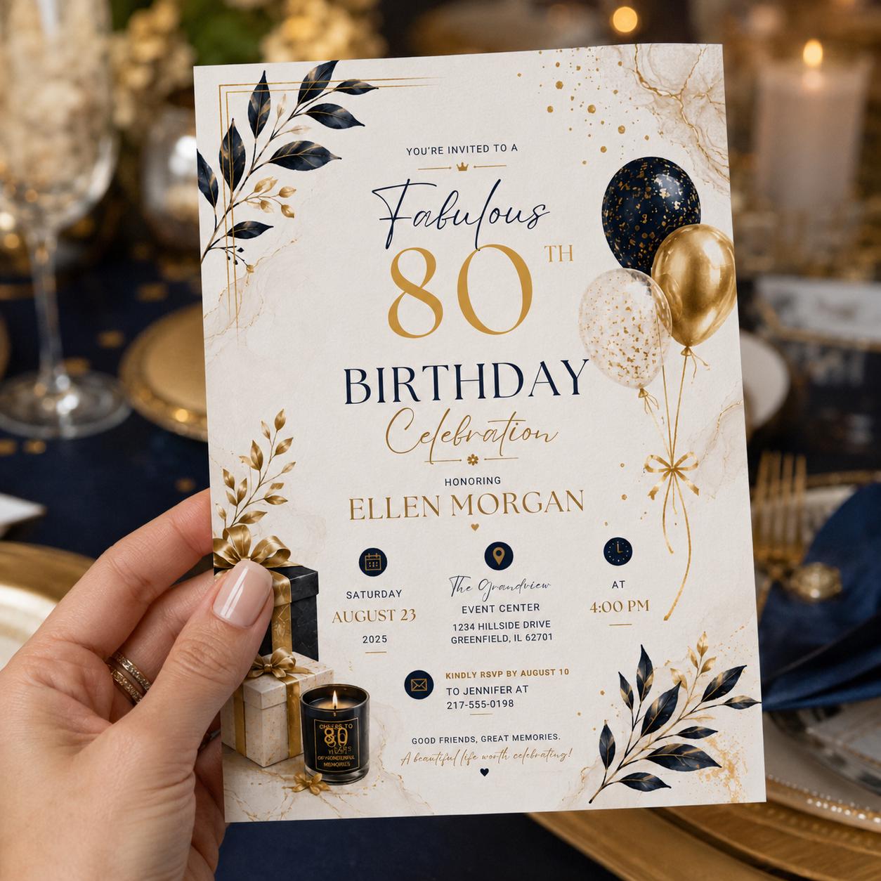 Editable Floral Birthday Invitation Canva Template, Blush Girls Adult Cute Fun DIY Sweet Chic Kids Party Invite, Printable Digital Download.