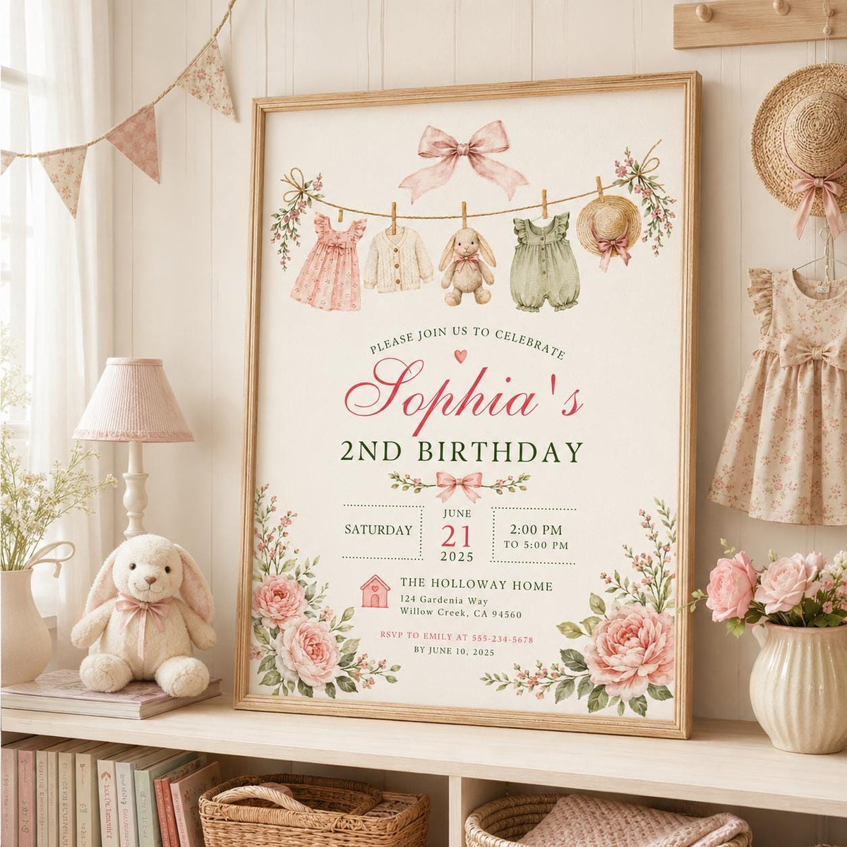 Editable Ciao Italian Baby Shower Invitation Canva Template, Girls Kids Cute Modern Fun Themed DIY Party Invite, Printable Digital Download.