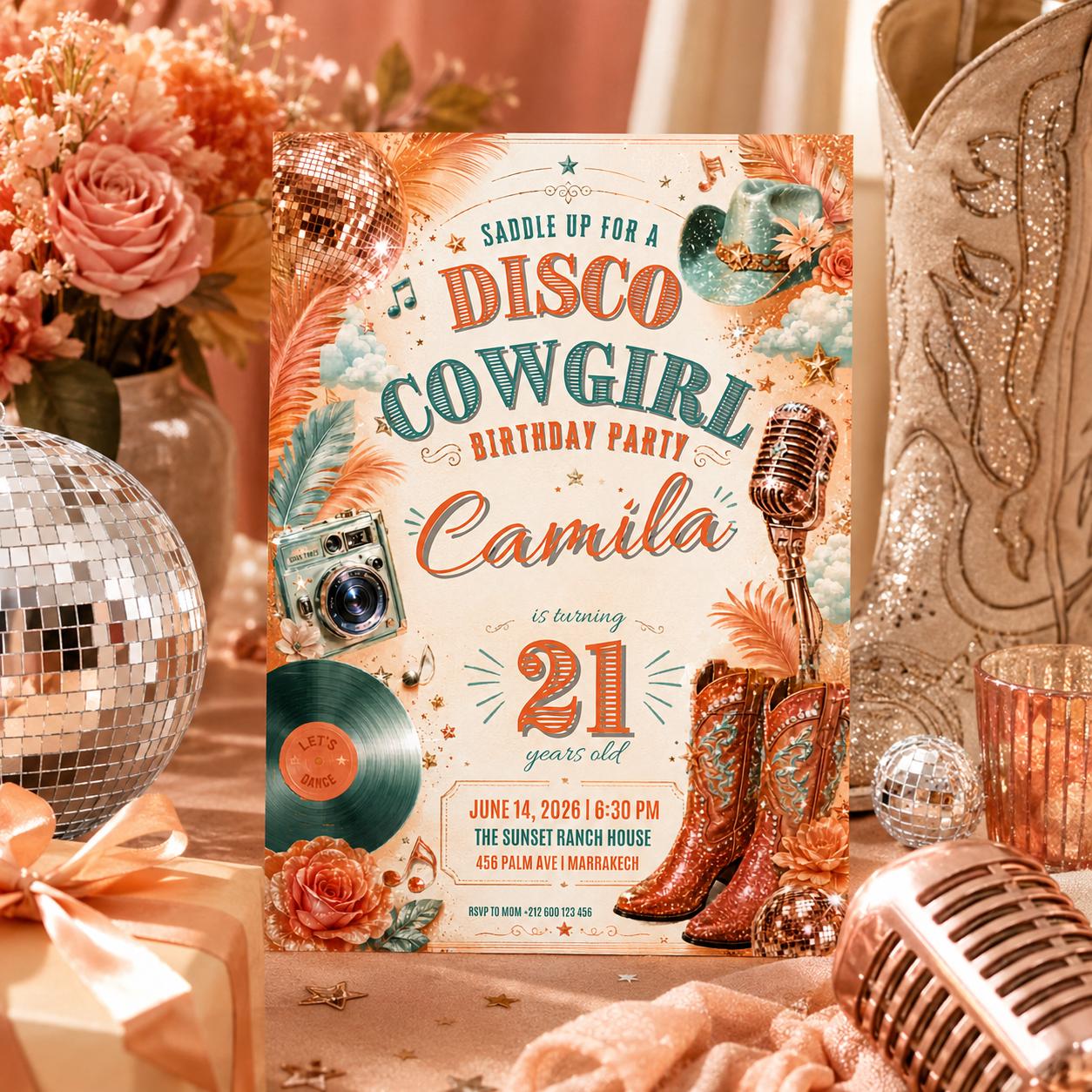 Editable Life of Birthday Invitation Canva Template, Girls Cute Fun DIY Sweet Chic Kids Teen Tween Party Invite, Printable Digital Download.