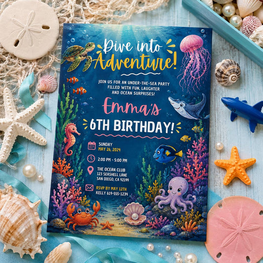 Editable Neon Glow Birthday Invitation Canva Template, Neon Cute Modern Fun Themed Custom DIY Chic Party Invite, Printable Digital Download.