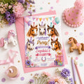 Editable Cowgirl Birthday Invitation Canva Template, Girls Kids Cute Fun DIY Sweet Chic Teen Tween Party Invite, Printable Digital Download.