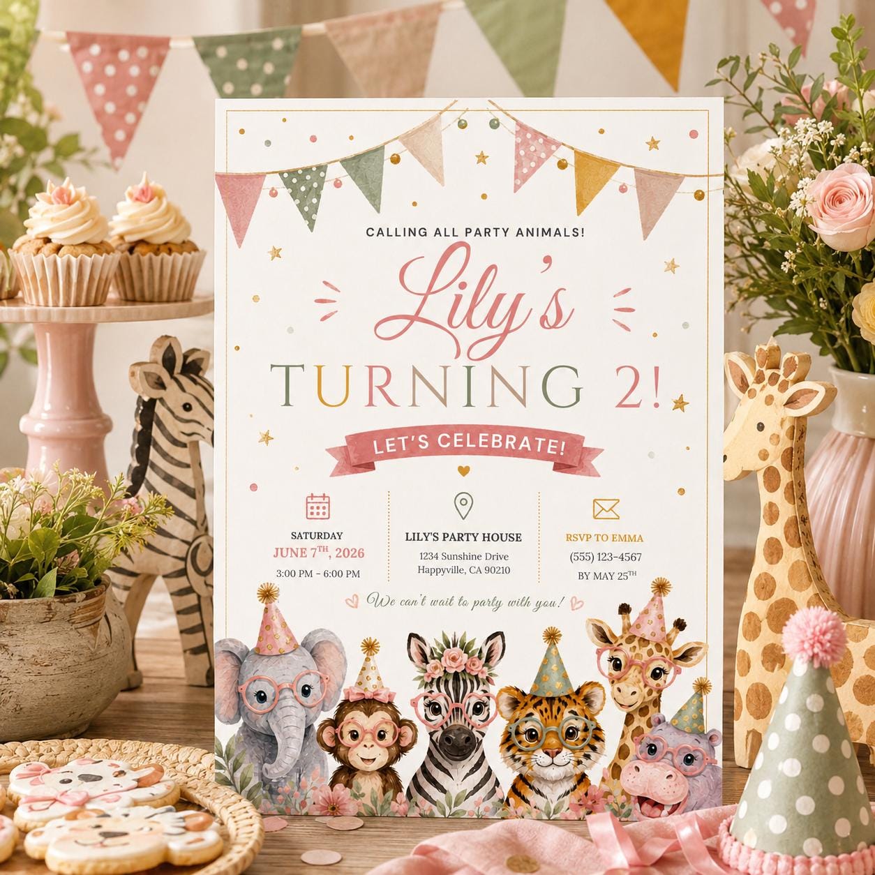 Editable Calling All Party Invitation Canva Template, Kids Cute Modern Fun DIY Sweet Chic Teen Tween Adult Party Printable Digital Download.
