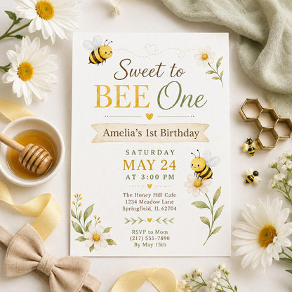 Editable Sweet Treats Birthday Invitation Canva Template, Kids Sweet Cute Modern Fun DIY Chic Teen Party Invite, Printable Digital Download.