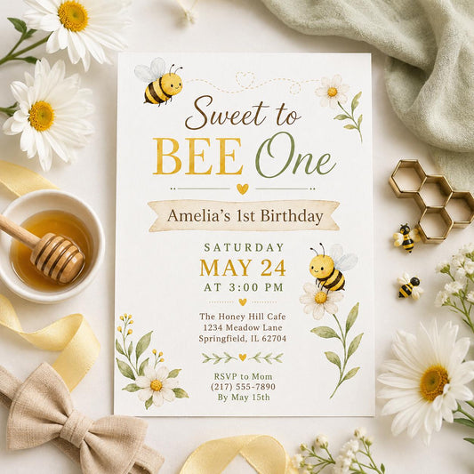 Editable Sweet Treats Birthday Invitation Canva Template, Kids Sweet Cute Modern Fun DIY Chic Teen Party Invite, Printable Digital Download.