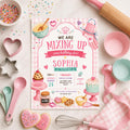 Editable Sweet Treats Birthday Invitation Canva Template, Kids Sweet Cute Modern Fun DIY Chic Teen Party Invite, Printable Digital Download.