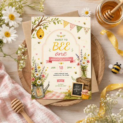 Editable Sweet Treats Birthday Invitation Canva Template, Kids Sweet Cute Modern Fun DIY Chic Teen Party Invite, Printable Digital Download.