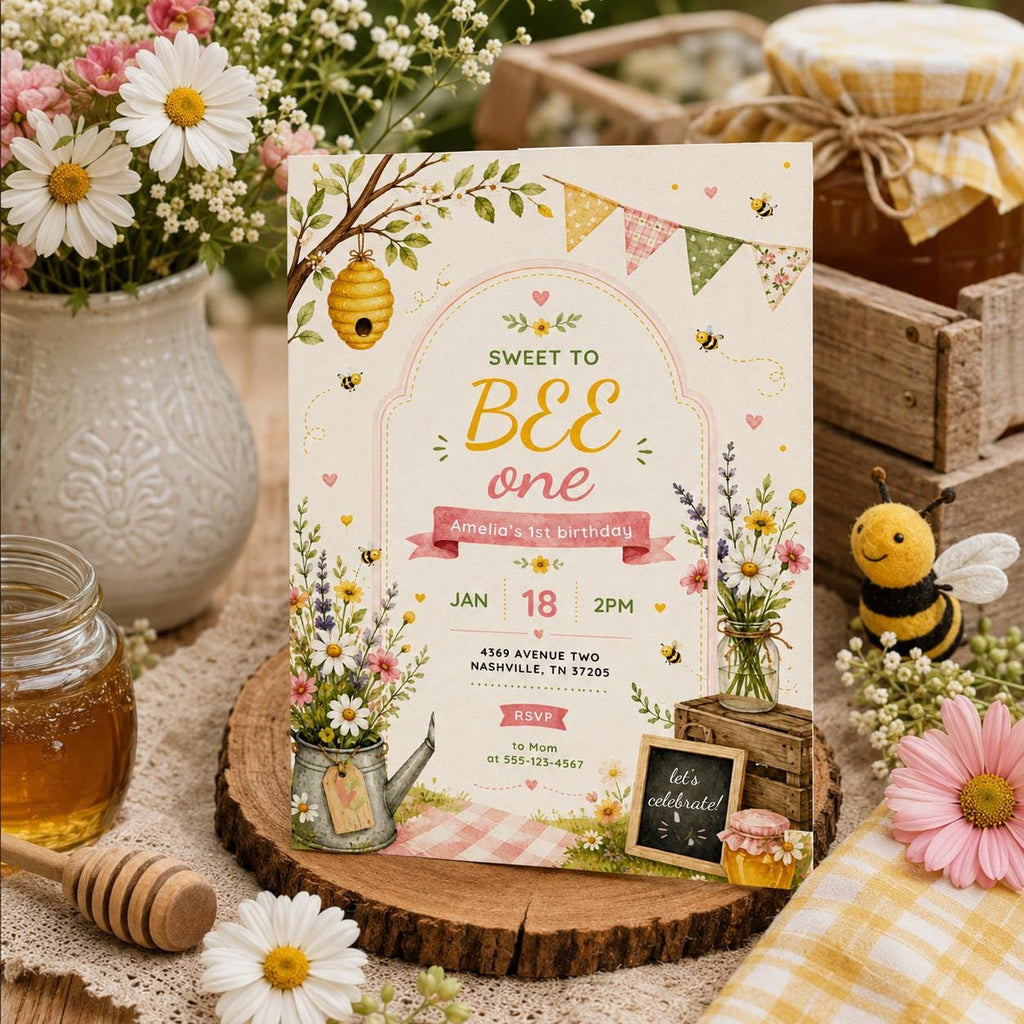 Editable Sweet Treats Birthday Invitation Canva Template, Kids Sweet Cute Modern Fun DIY Chic Teen Party Invite, Printable Digital Download.