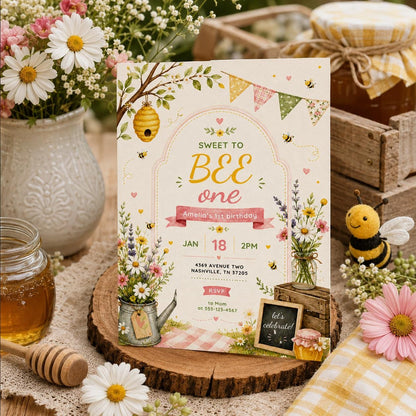 Editable Sweet Treats Birthday Invitation Canva Template, Kids Sweet Cute Modern Fun DIY Chic Teen Party Invite, Printable Digital Download.