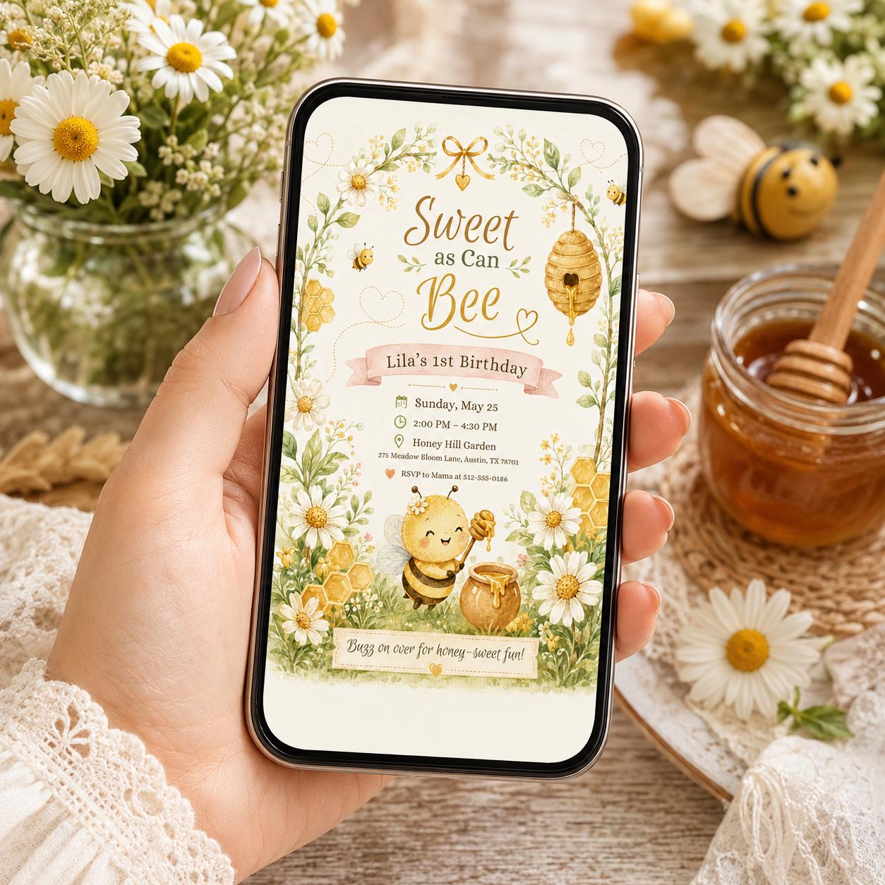 Editable Sweet Treats Birthday Invitation Canva Template, Kids Sweet Cute Modern Fun DIY Chic Teen Party Invite, Printable Digital Download.