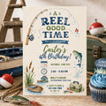 Editable Fishing Birthday Invitation Canva Template, Boys Adult Cute Modern Fun DIY Chic Kids Teen Party Invite, Printable Digital Download.