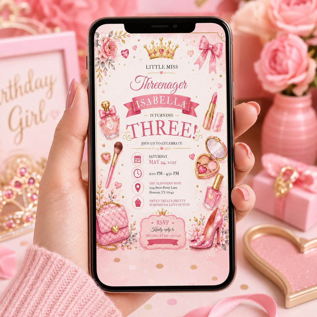 Editable Spa Birthday Invitation Canva Template, Girls Kids Spa Cute Fun DIY Sweet Chic Teen Tween Party Invite, Printable Digital Download.