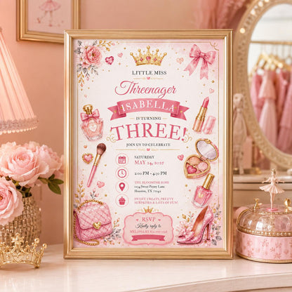 Editable Spa Birthday Invitation Canva Template, Girls Kids Spa Cute Fun DIY Sweet Chic Teen Tween Party Invite, Printable Digital Download.