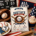 Editable Baseball Birthday Invitation Canva Template, Cream Boys Teens Cute Fun DIY Chic Kids Teen Party Invite, Printable Digital Download.