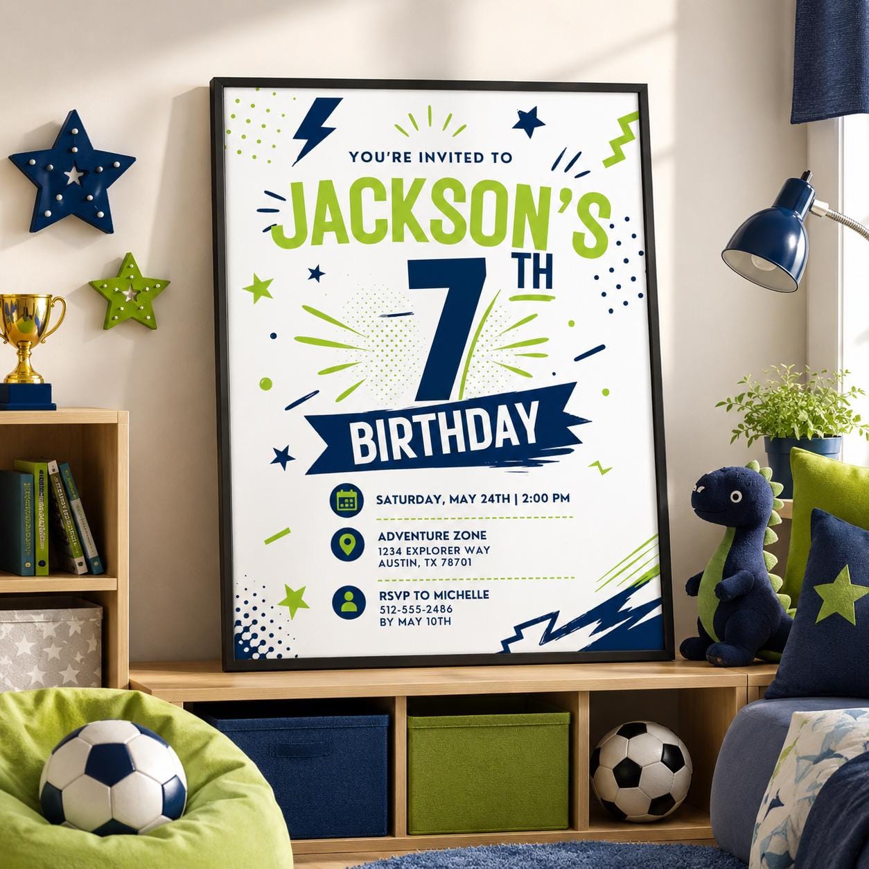 Editable Superhero Birthday Invitation Canva Template, Boys Hero Cute Fun DIY Sweet Chic Kids Teen Party Invite, Printable Digital Download.