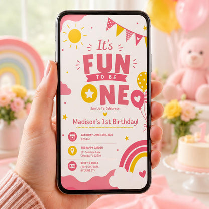 Editable Retro Birthday Invitation Canva Template, Boys Kids Retro Groovy Cute Modern Fun DIY Chic Party Invite, Printable Digital Download.