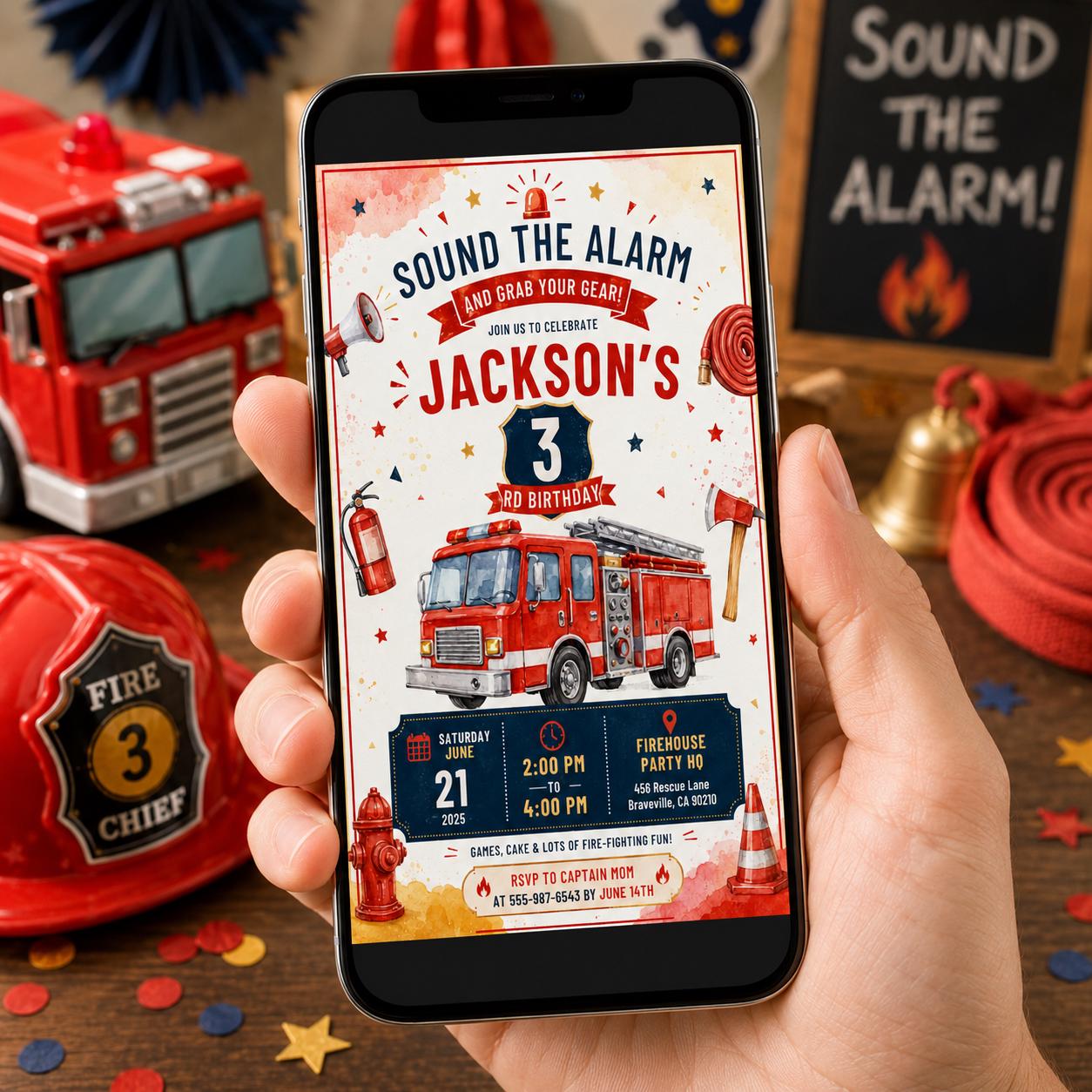 Editable Truck Birthday Invitation Canva Template, Boys Truck Cute Modern Fun Themed DIY Chic Kids Party Invite, Printable Digital Download.