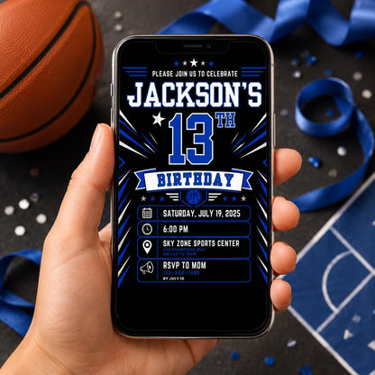 Editable Neon Glow Birthday Invitation Canva Template, Boys Neon Cute Fun DIY Sweet Chic Kids Teen Party Invite, Printable Digital Download.